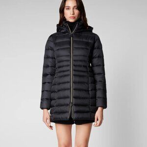 Save the Duck Women's Reese Hooded Puffer Coat in Black